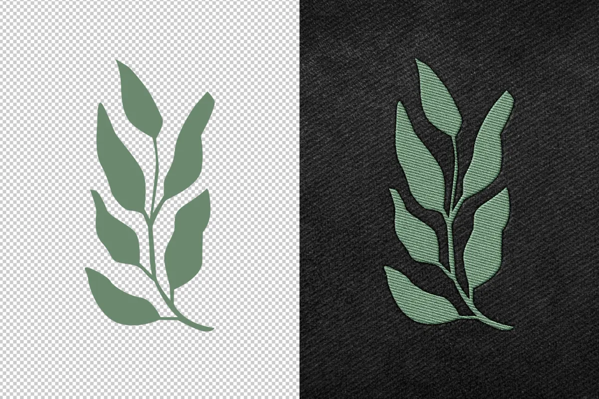 Stitching Embroidery Logo Mockup