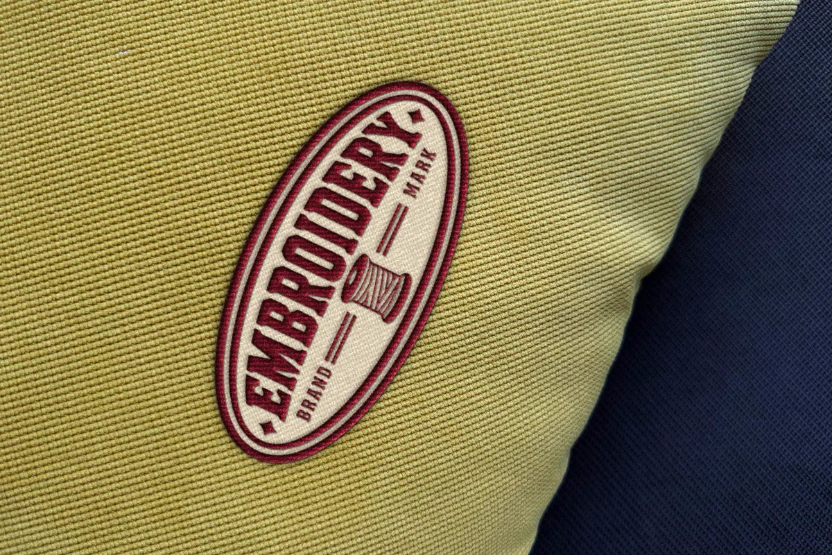 Embroidery Patch Logo Mockup