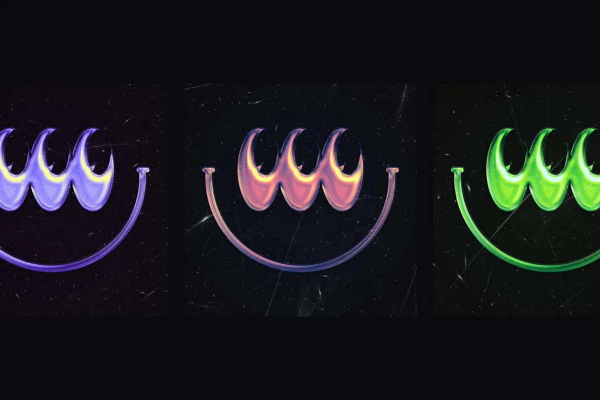 Glitter Chrome Text Effect
