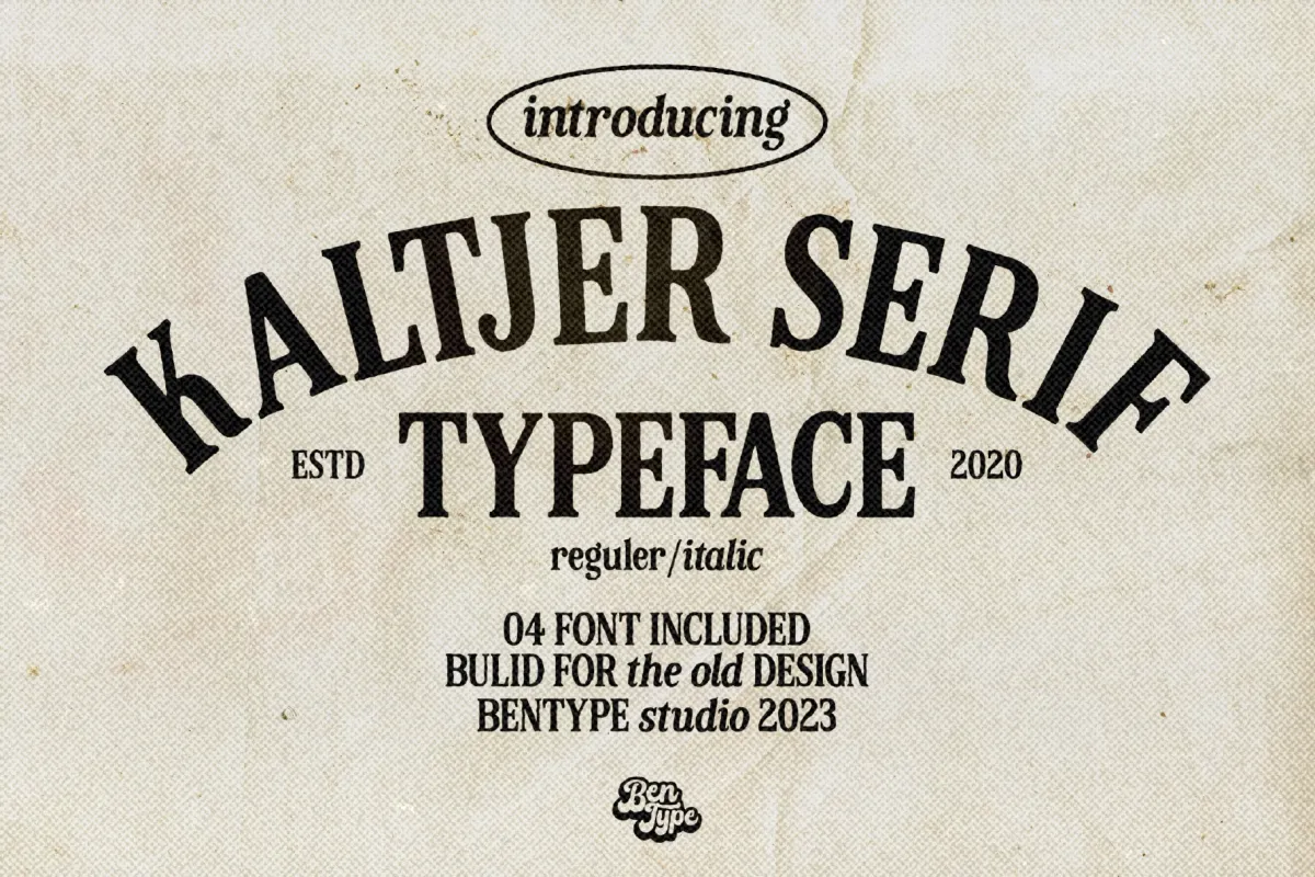 Kaltjer - Vintage Serif Font