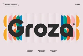 TRT Groza - Geometric Sans Font