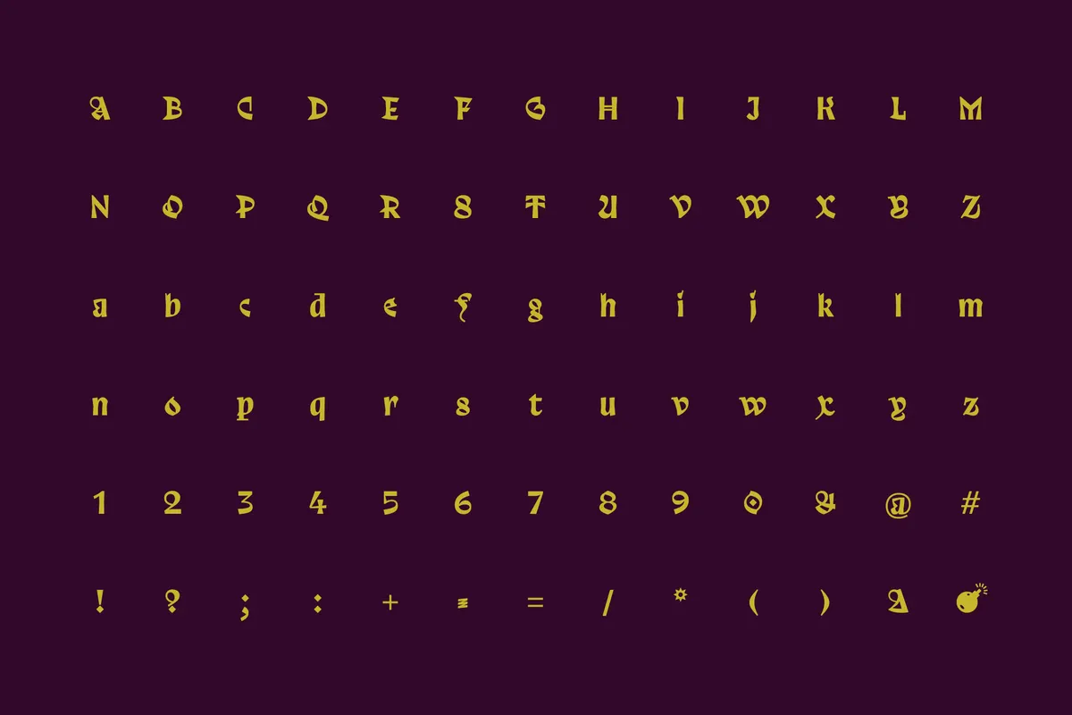 Trickster - Free Dripping Blackletter Font