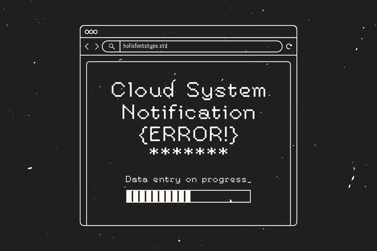 Sysdec - Futuristic Pixel Display Typeface
