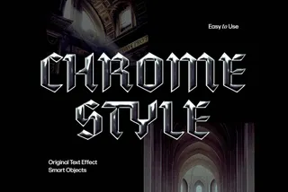 Chrome Text Effect