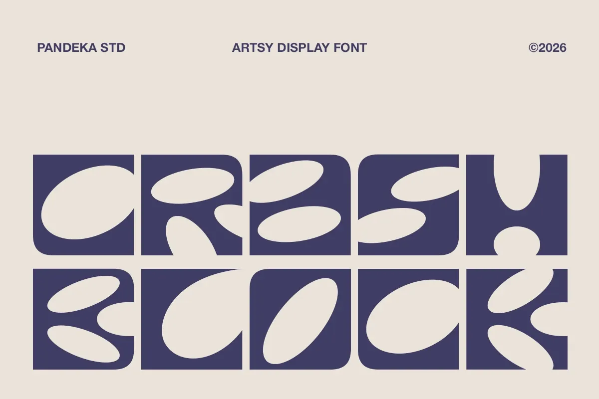 Crash Block - Groovy Modular Display Font