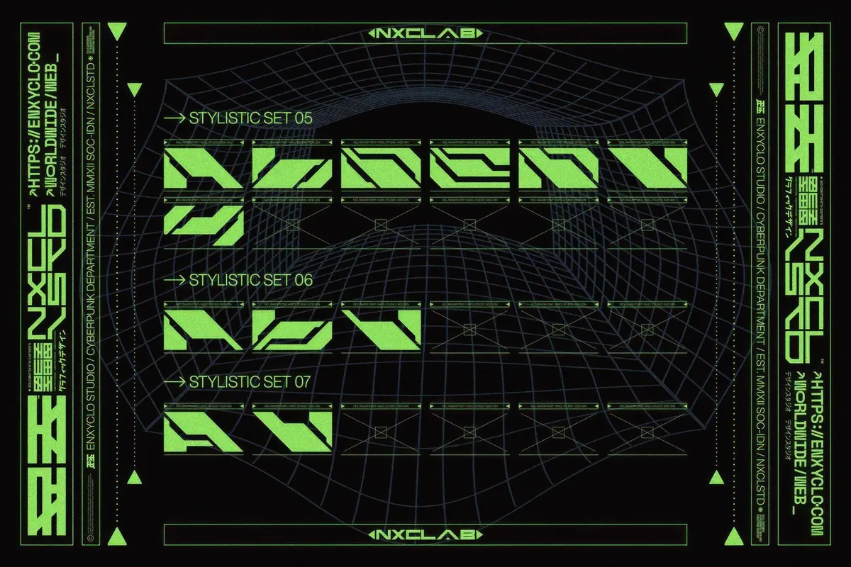 NCL Raxor — Futuristic Cyberpunk Font