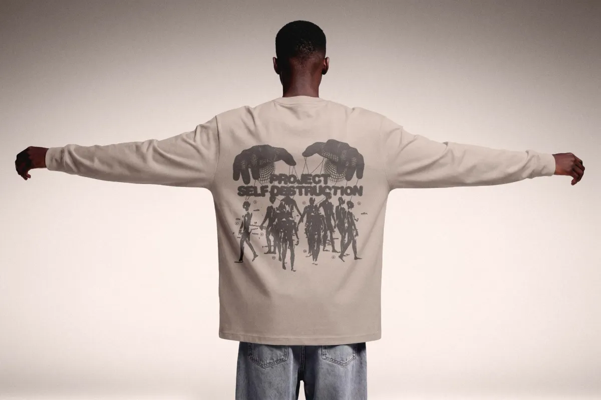 Back Print Longsleeve Mockup