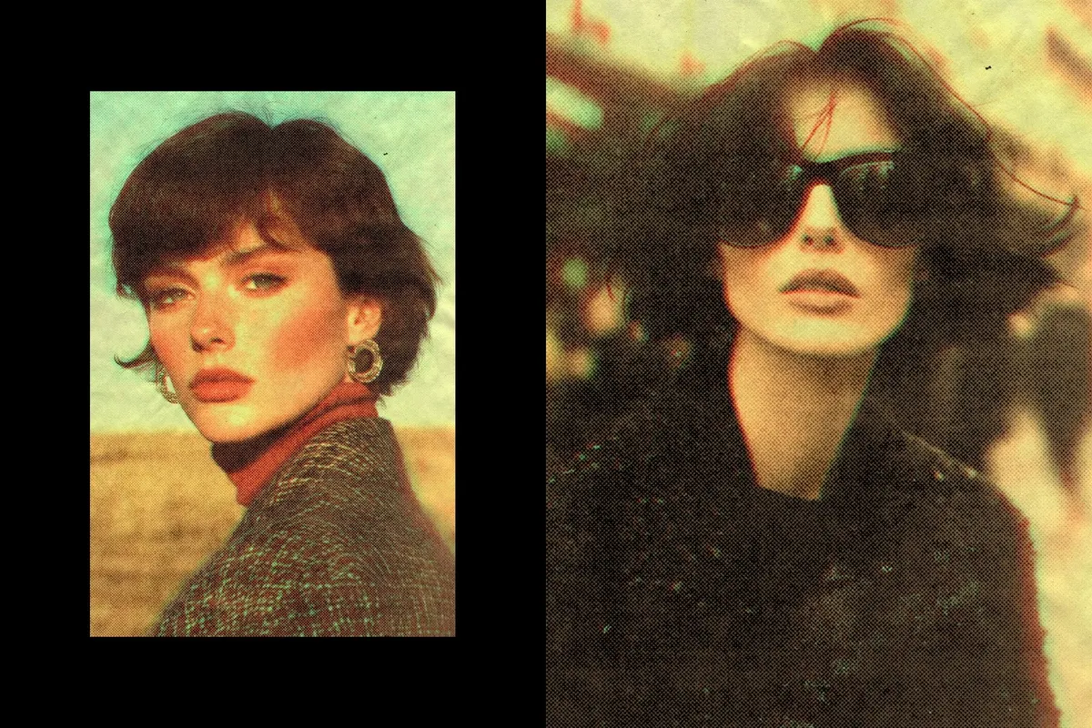 Vintage Magazine Photo Effect