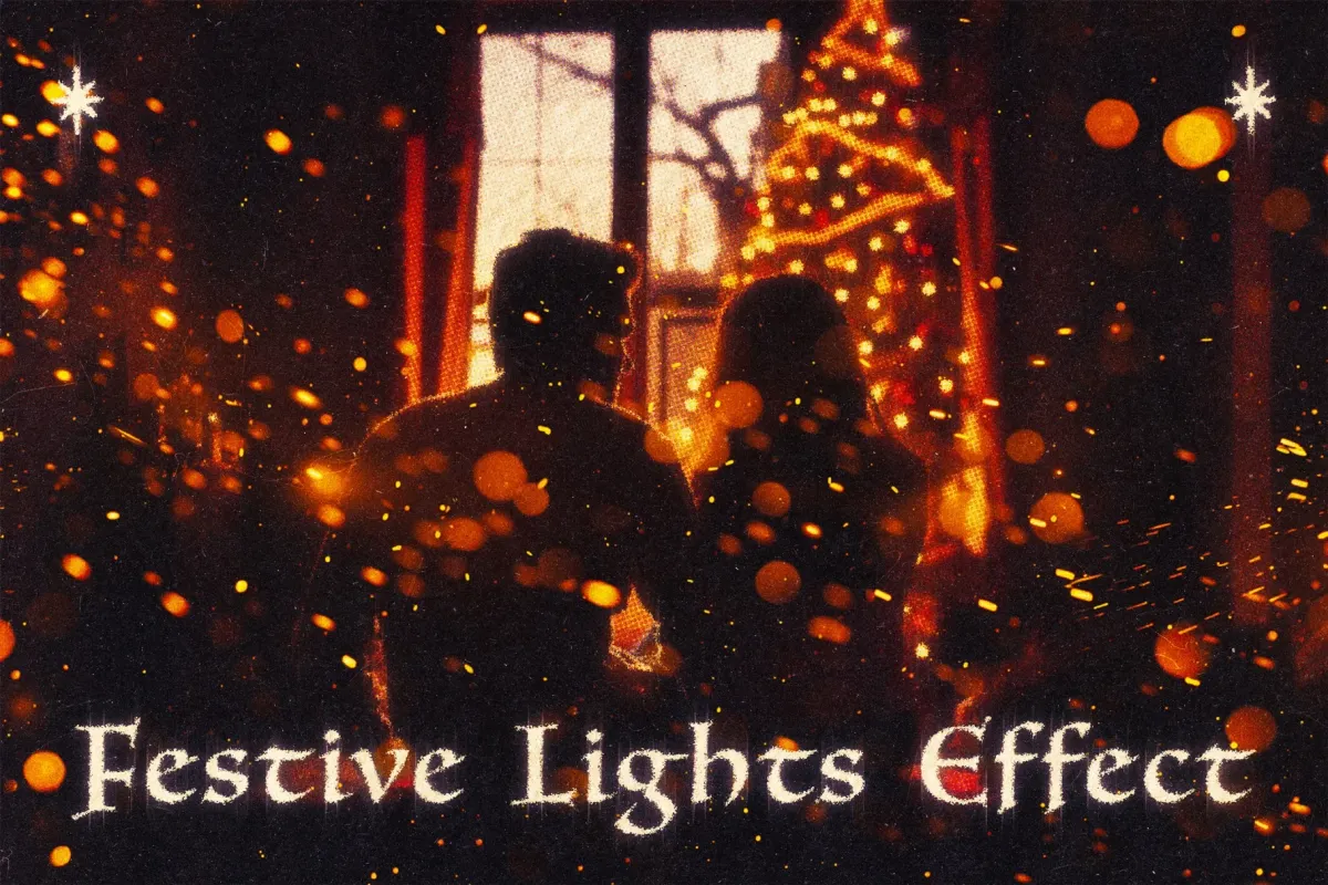 Festive Lights Photo Effect