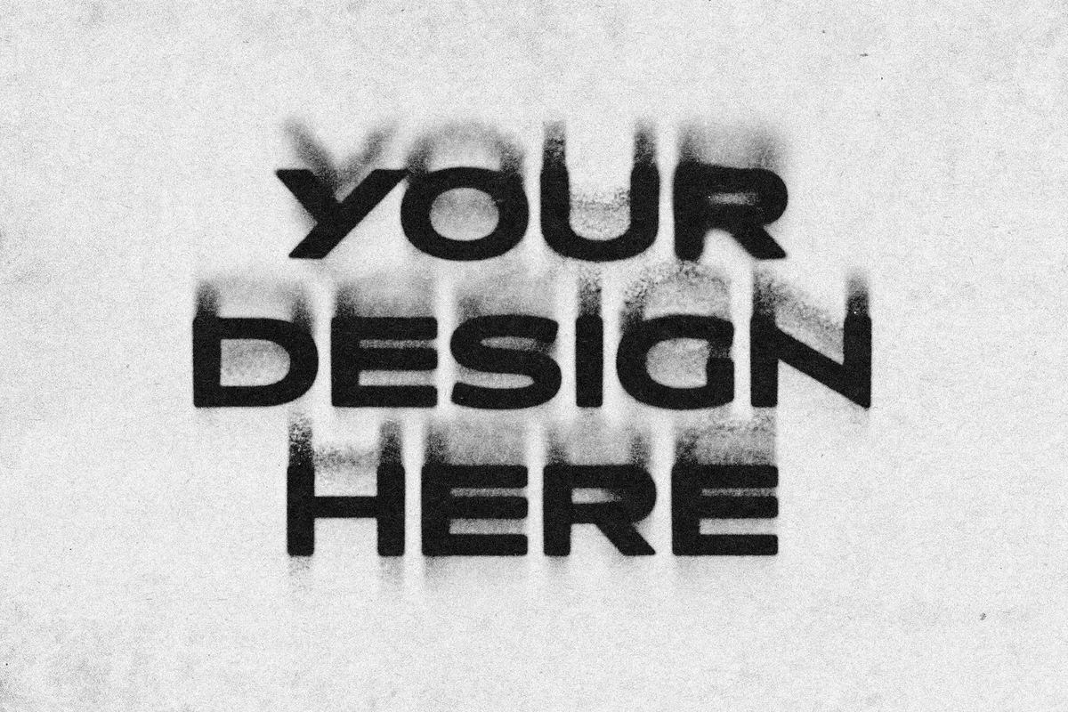 Dirty Print Text & Logo Effect
