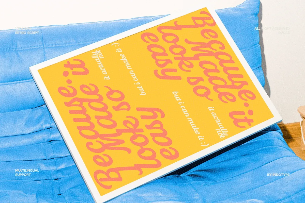 Veylaph - Bold Retro Script Font