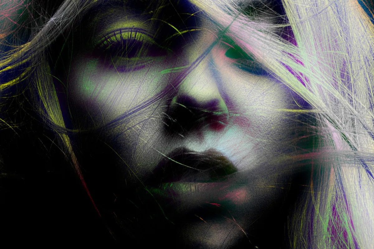 Iridescent Aura Photo Effect