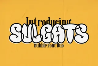 Sulcats - Bubble Font Duo