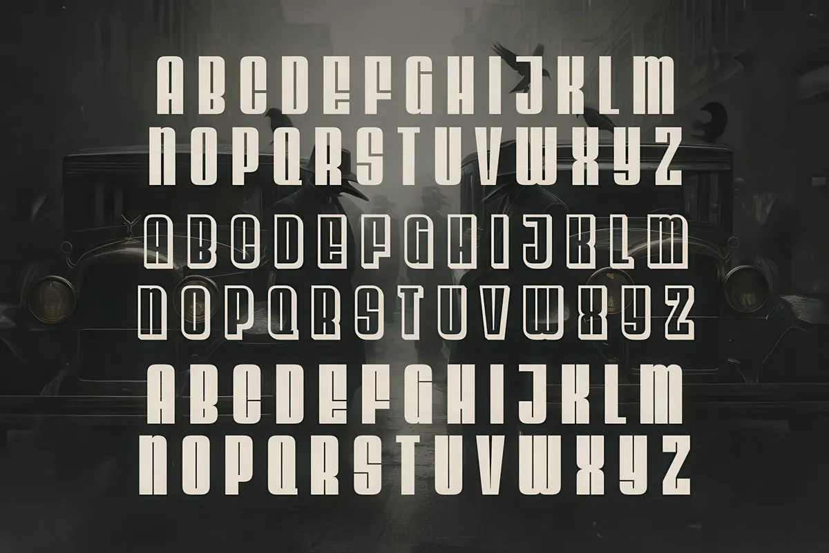 Shadow Syndicate Typeface