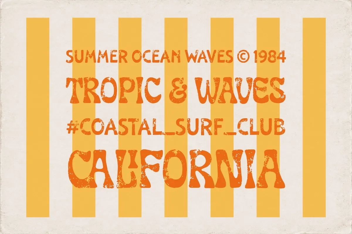 Laguna Tropic – Tropical Display Font Duo