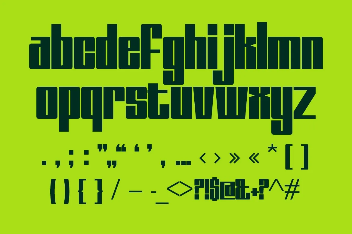 Bixsu - Modern Condensed Font