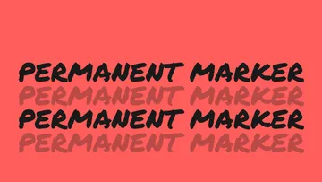 Permanent Marker Handwriting Font