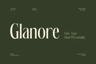 TRT Glanore - Elegant Serif Sans Duo