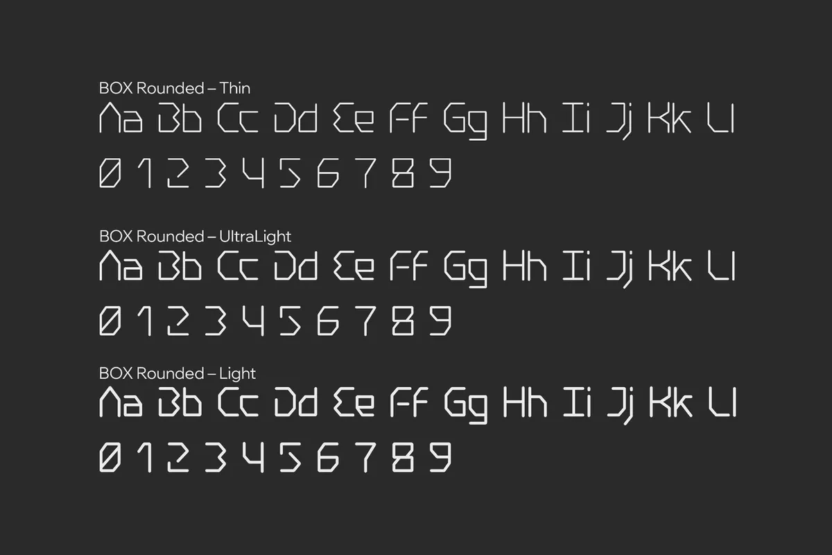 Box Space Font Family