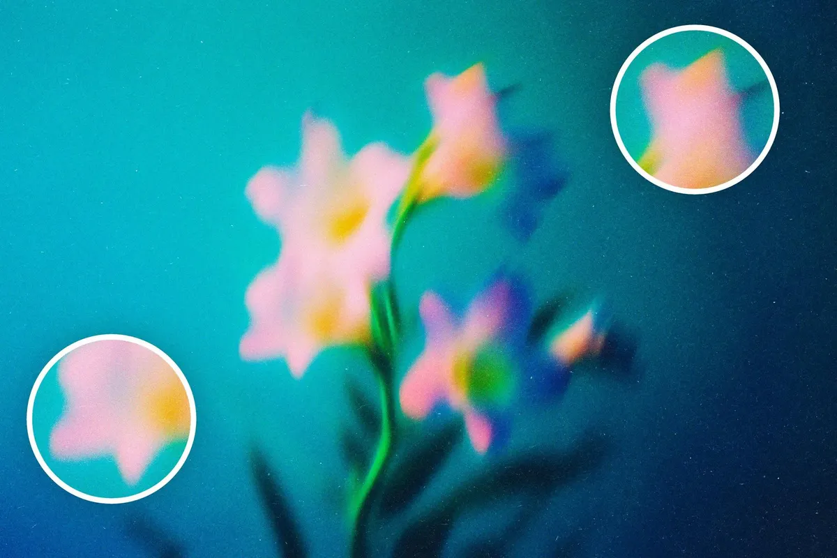 Abstract Blurred Flowers Backgrounds Pack