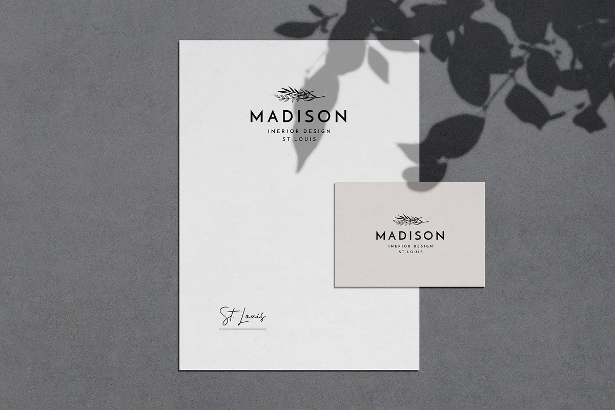 Verdura Stationery Shadow Mockups
