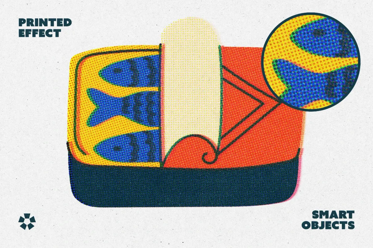 Halftone Print Effect