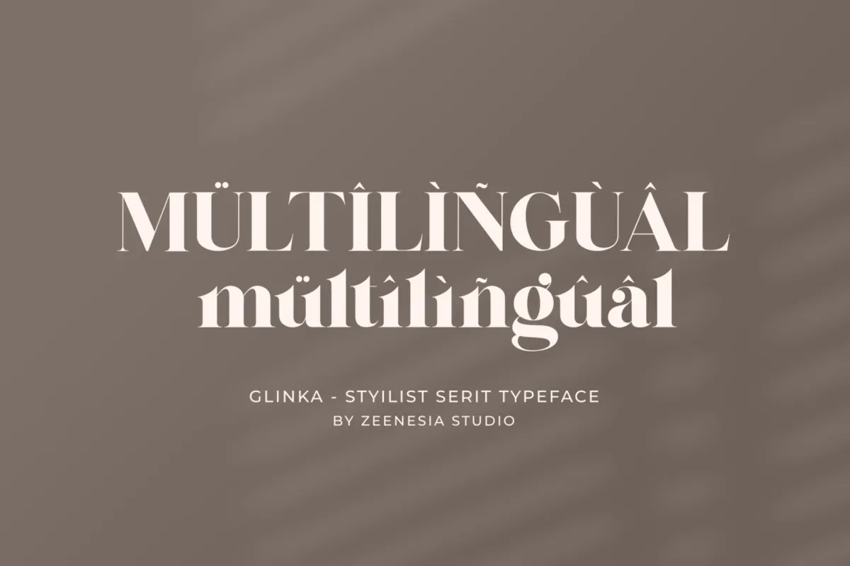 Glinka - Elegant Serif Font