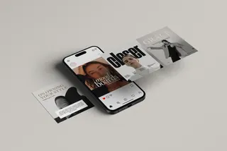 Perspective iPhone & Instagram Posts Mockup