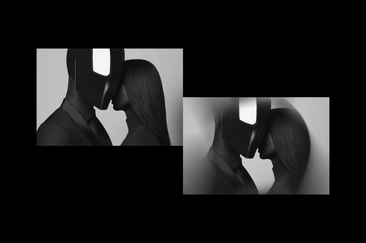 Spin Blur Noir Photo Effect