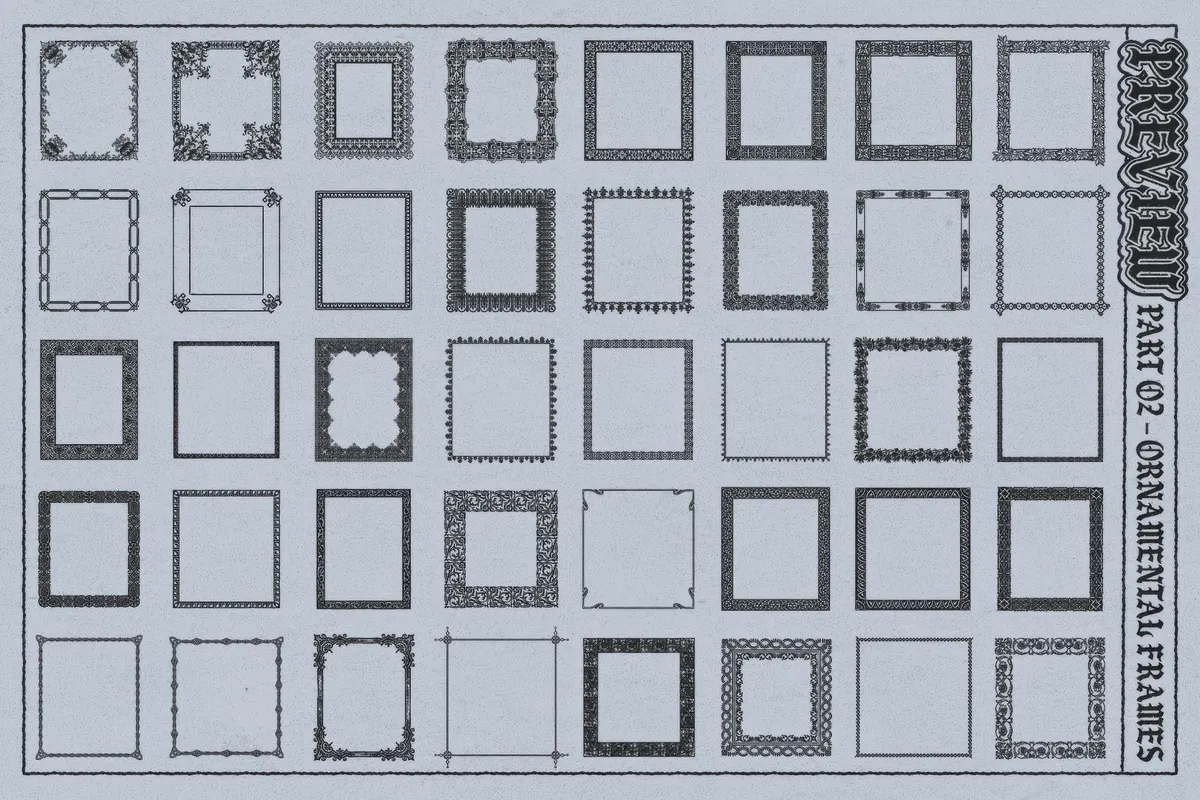 Frames Brushes for Adobe Illustrator