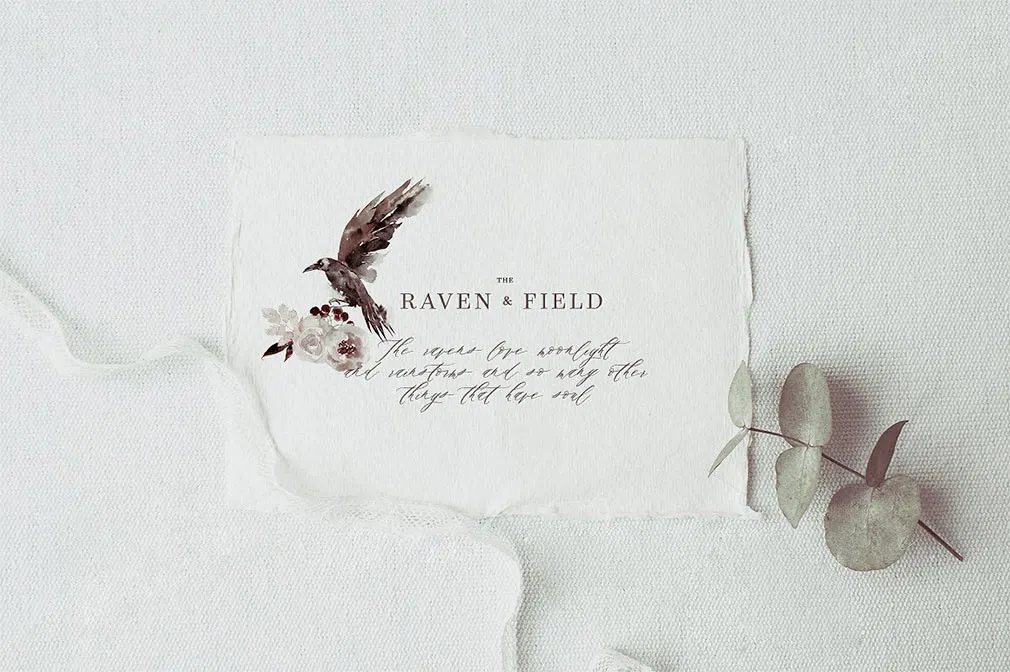 Woodland Ravens Watercolor Kit