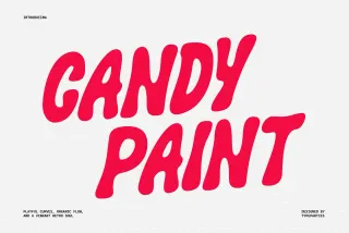 CandyPaint - Retro Groovy Font