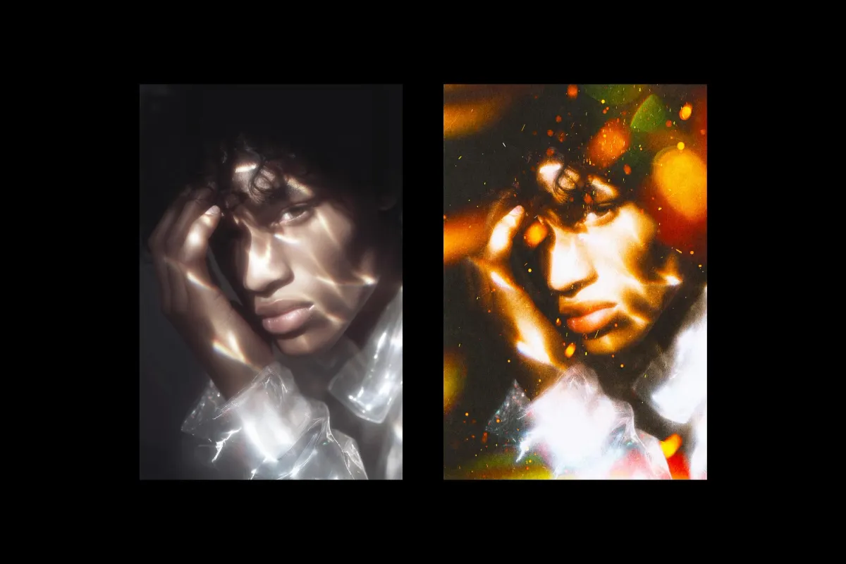 Warm Light Leak Photo Effect