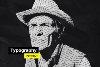 Typography Portrait Photo Effect