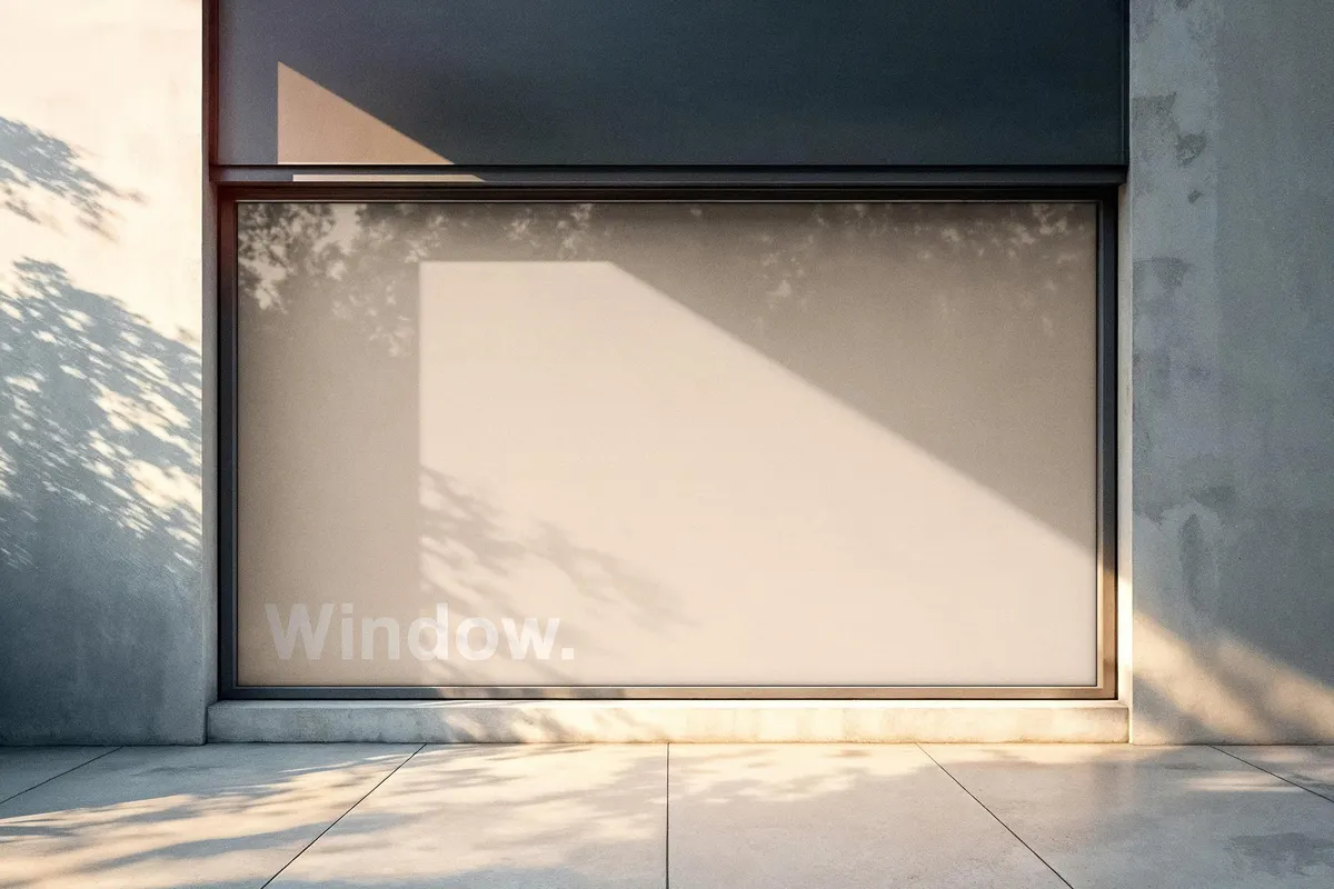 Window Billboard Mockup