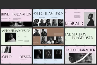 Brand Portfolio PowerPoint Template - Axelo