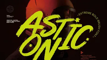 NCL ASTONIC — Bold Dry Brush Font