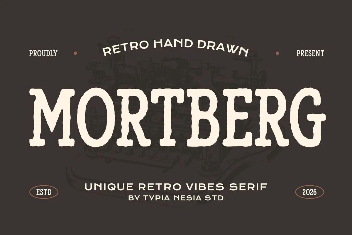 Mortberg - Rough Vintage Western Slab Serif