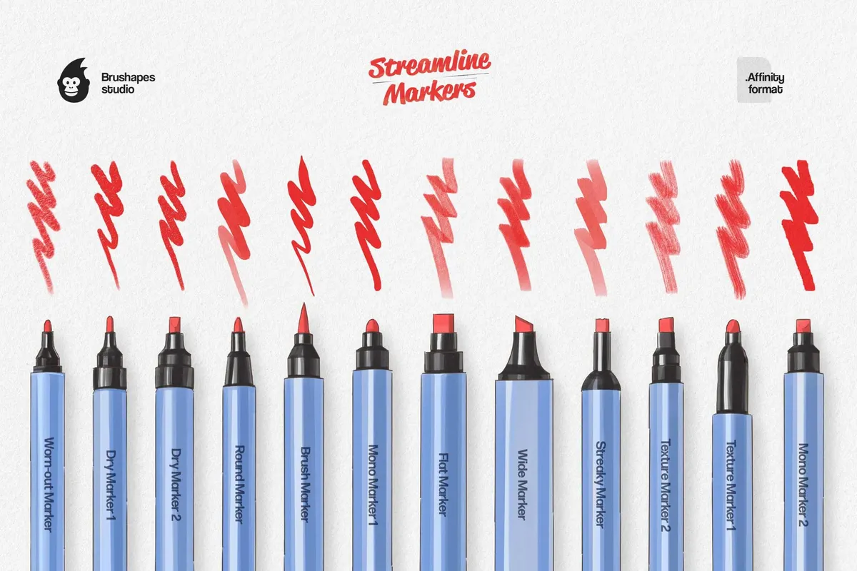 Streamline Markers — Affinity Designer Brushes