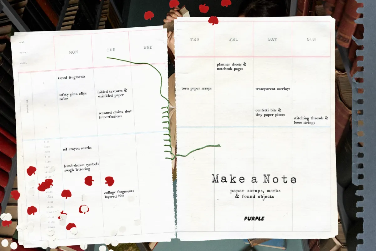 Make a Note Paper & Collage Elements