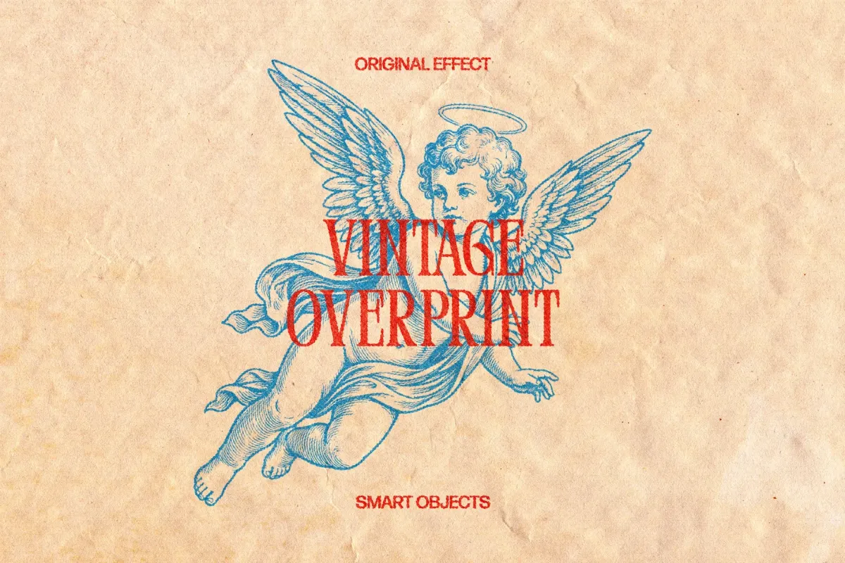 Vintage Overprint Photo Effect