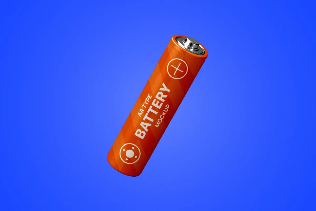 Cylindrical AA Battery Mockup
