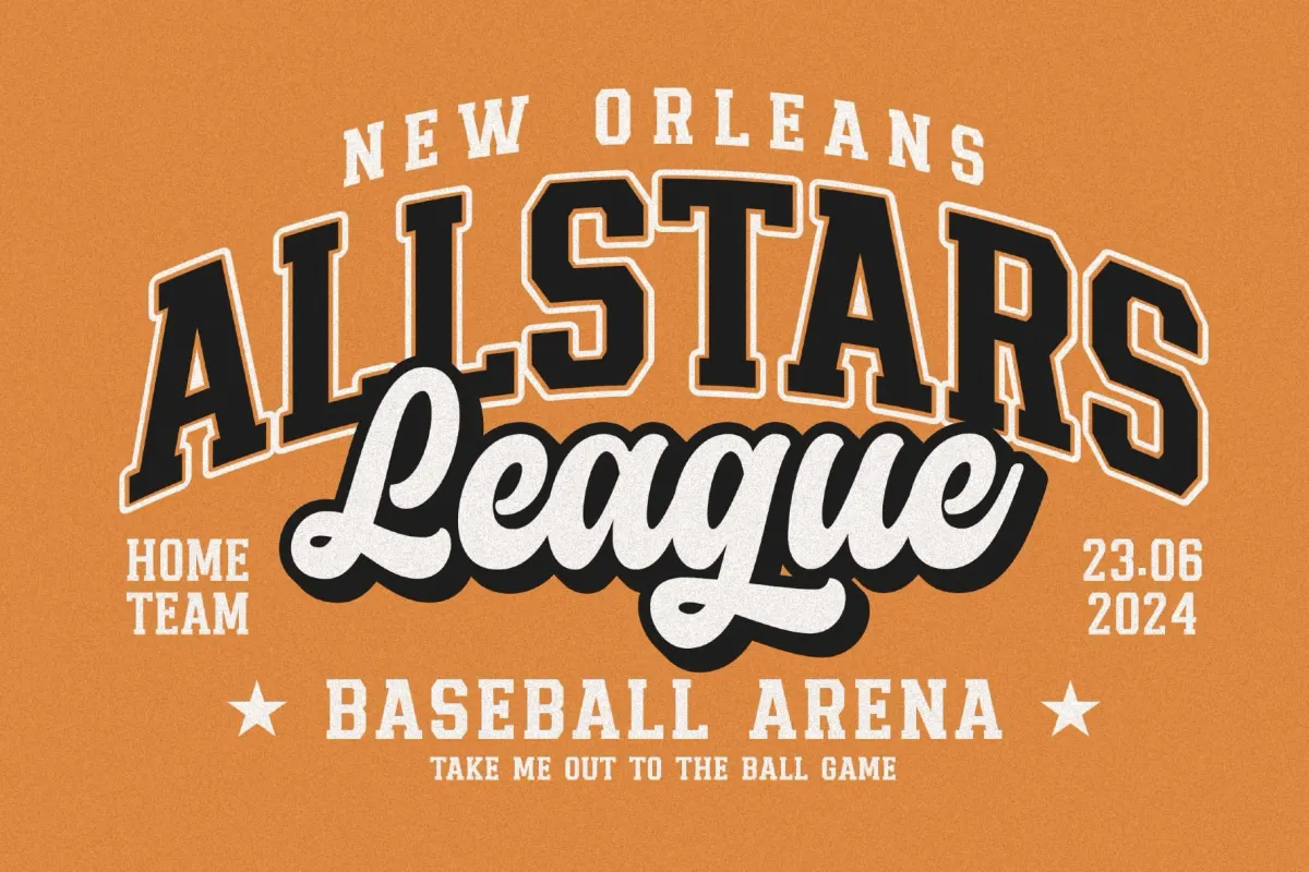Chicago Athlete a Retro Sporty Font Duo