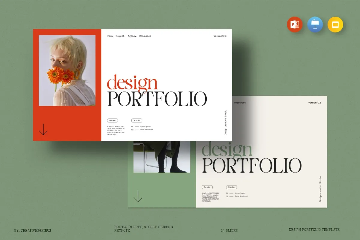 Design Portfolio Presentation Template