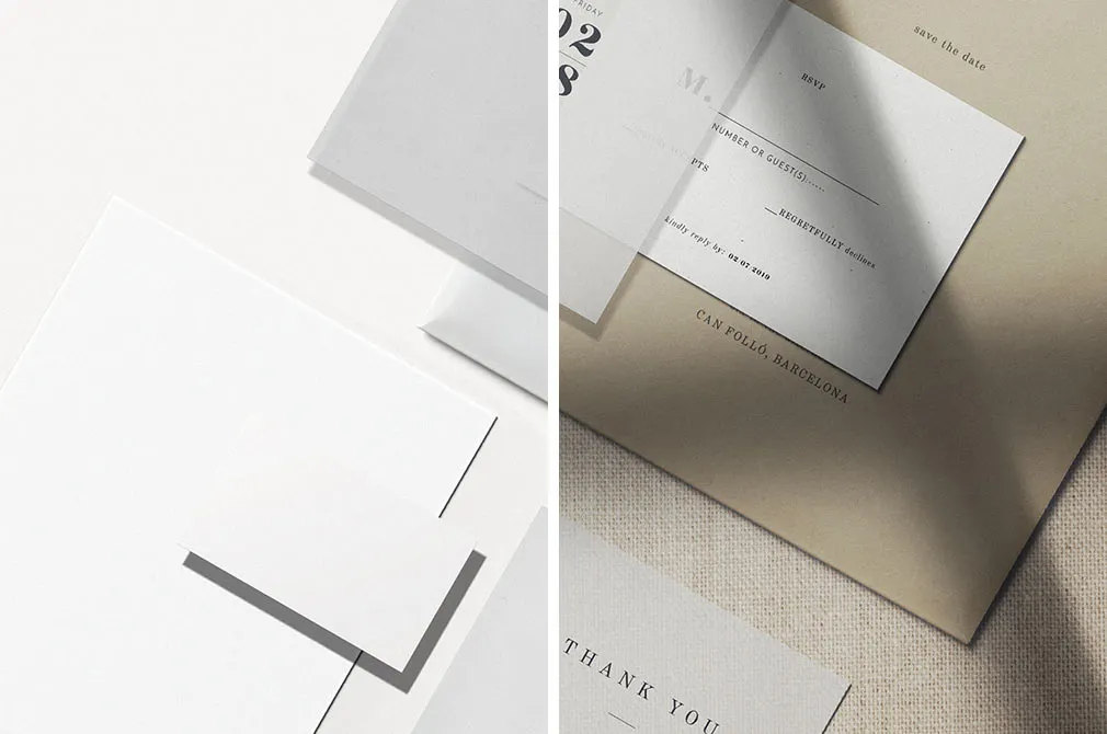 Paper Mockup Scene