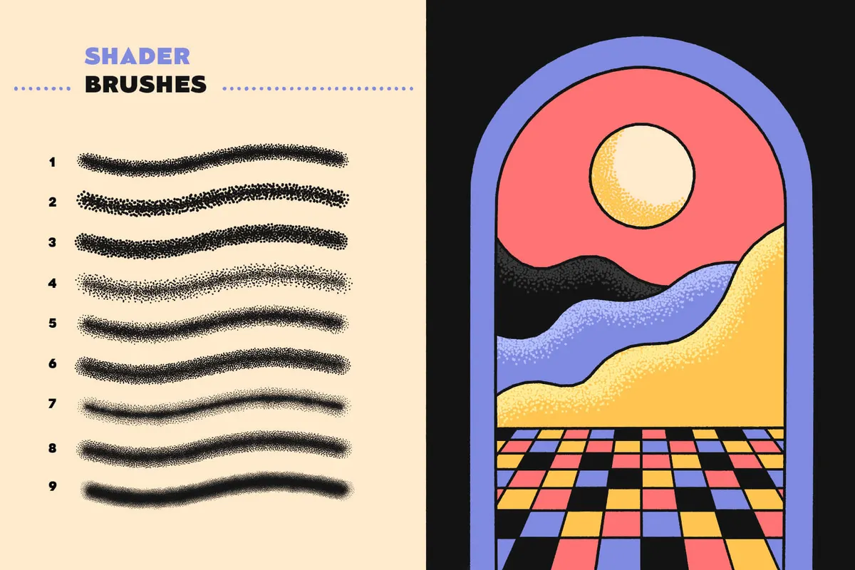 Eclectica Stipple Affinity Designer Brushes
