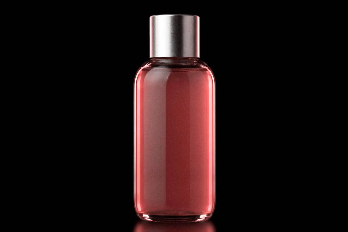 Glass Cosmetic Bottle Mockup