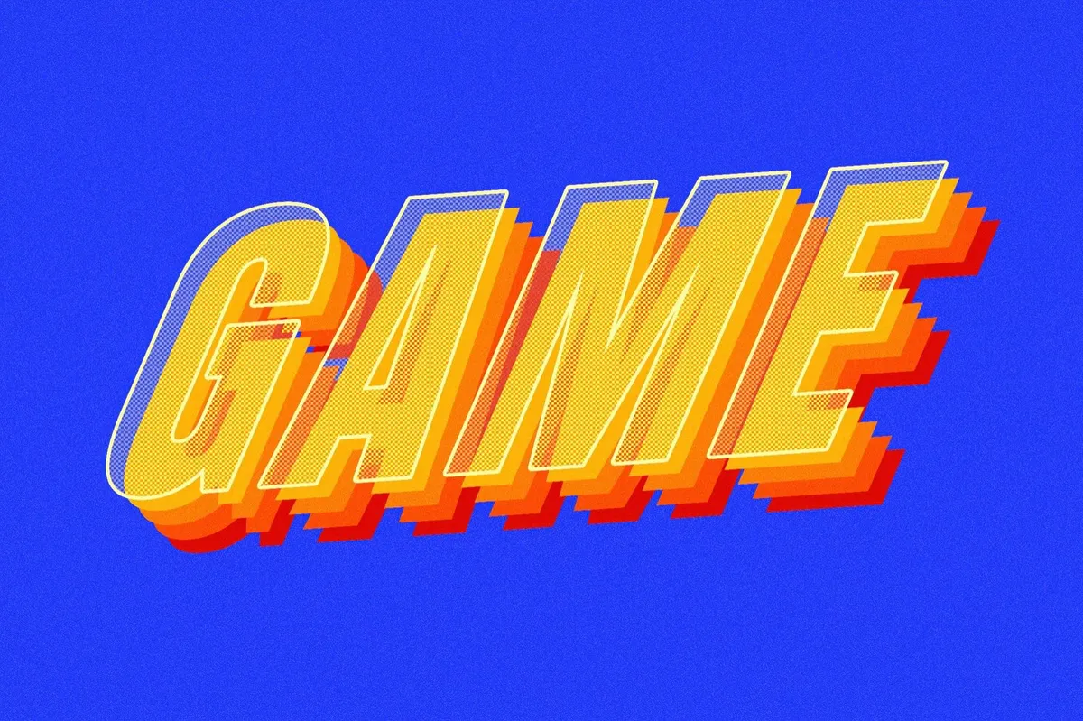 Playful 3D Text Effect