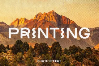 Paper Print Photo Effect