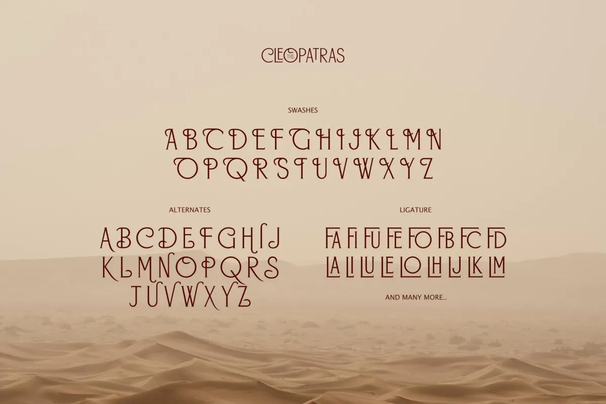 The Cleopatras - Heritage Font